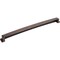 Jeffrey Alexander 305 mm Center Brushed Oil Rubbed Bronze Square-to-Center Square Renzo Cabinet Cup Pull 141-305DBAC - alternate 5